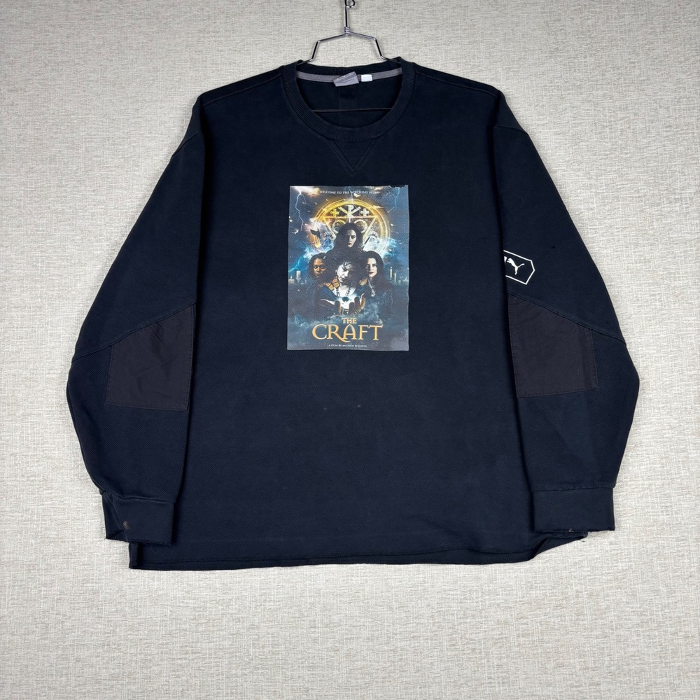 Puma The Craft Movie Graphic Sweatshirt Mens XL Black Long Sleeve Crew Neck